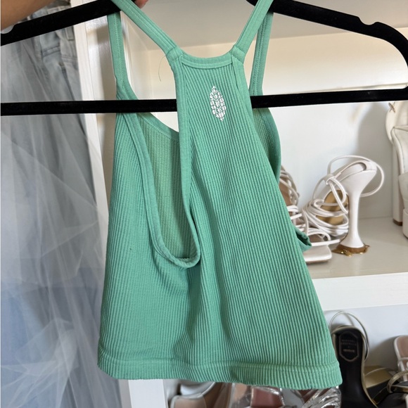 Free people Ribbed Racerback Tank Top - Mint Green - Picture 2 of 2